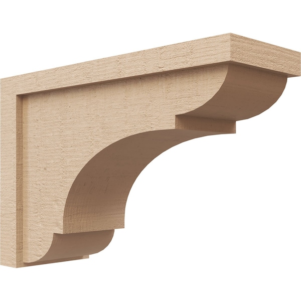 Ekena Millwork 6"W x 18"D x 12"H Classic Bryant Rough Cedar Woodgrain TimberThane Corbel, Primed Tan CORUR06X18X12BRYRCPR - main